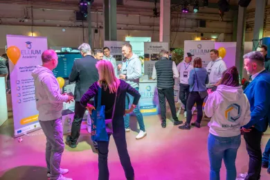 Sellium-Stand mit Team auf der Innovation Night in Chemnitz